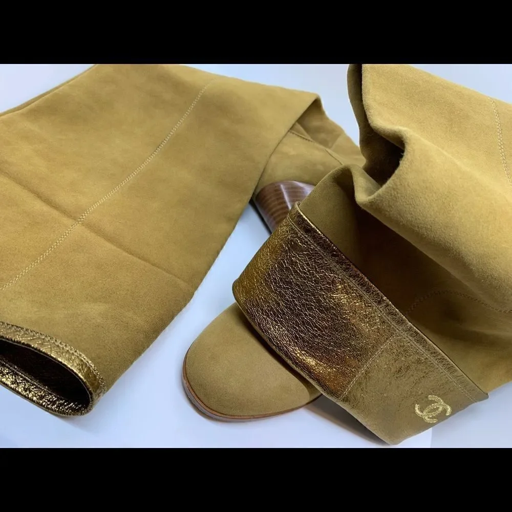 CHANEL thigh high boots | 38 EU |